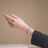 Orchidée turquoise | Argent sterling 925 | Bracelet en verre Firefly